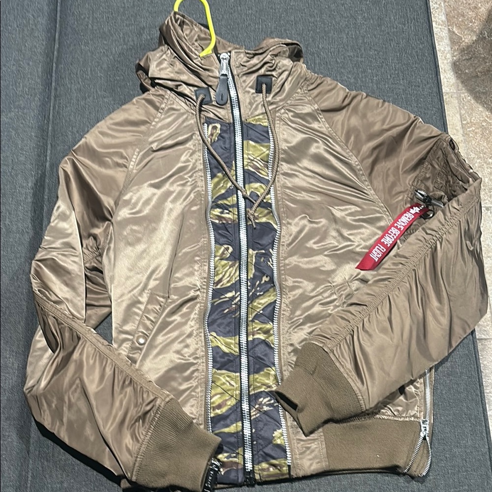 Men's Brown Bomber Jacket Alpha Industries